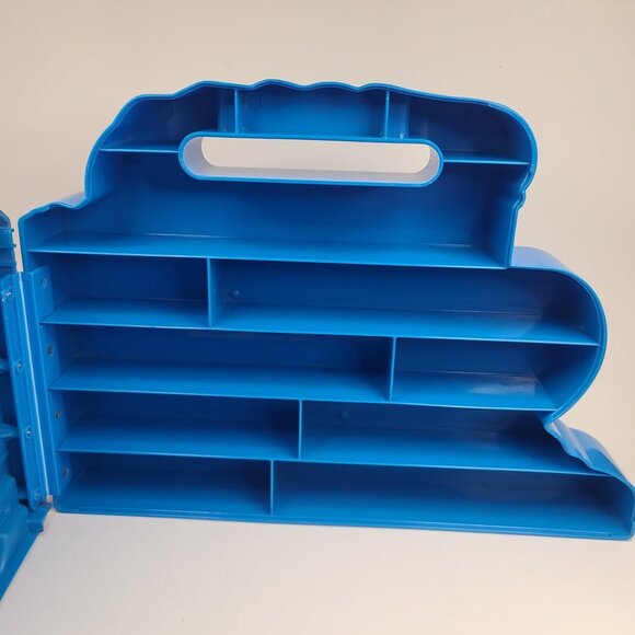 Vintage ERTL Thomas the Train Tank Engine Carrying Case Storage Box Blue 1994 - Picture 4 of 5